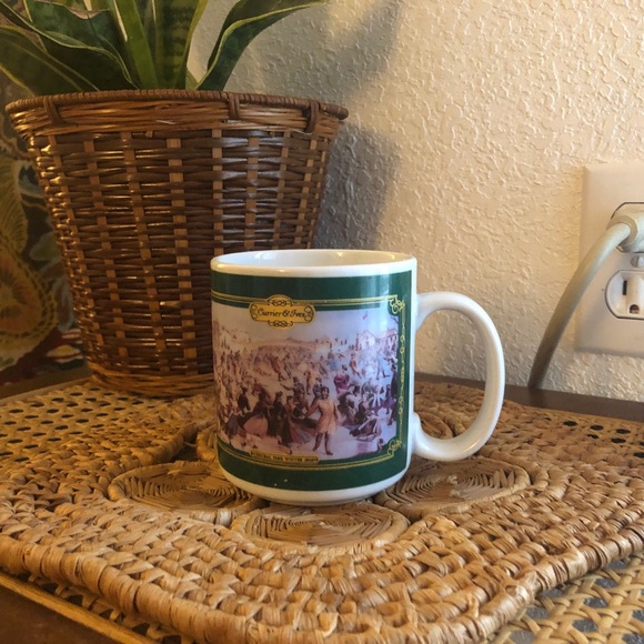 Currier & Ives Central Park Winter 1992 Vintage Coffe Mug For Houston Food - Picture 2 of 13